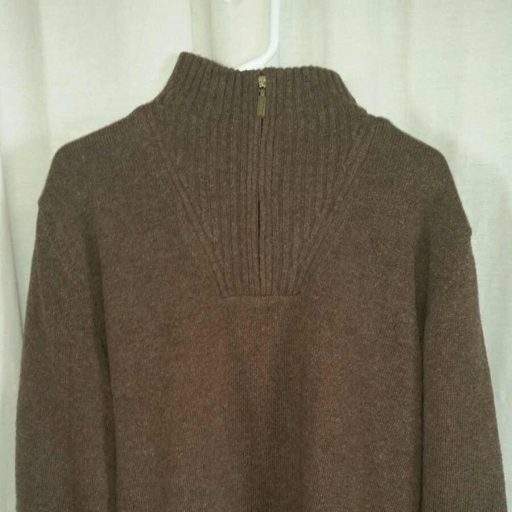 Barbour Hilltop 1/4 Zip sz Xl Brown
